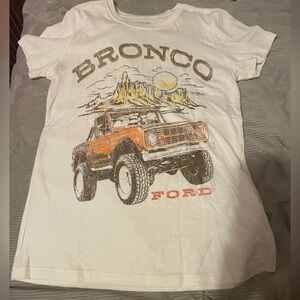 Ford Bronco White and Orange T-Shirt - Worn Once
